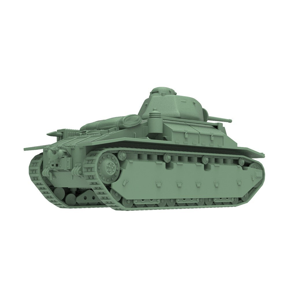 SS200812 1/200 Military Model Kit France Medium Tank APX 4 Turret & 47mm Gun
