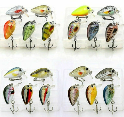 5Pcs/Lot 1.8g 3cm Mini Wobblers/Crankbait Fishing Lures Set Artificial Hard Bait