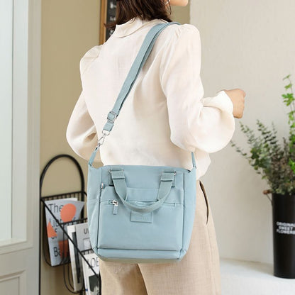 Durable Fabric Shoulder Bag Multi-pocket Messenger Bag Large Shopping Purse 1PC