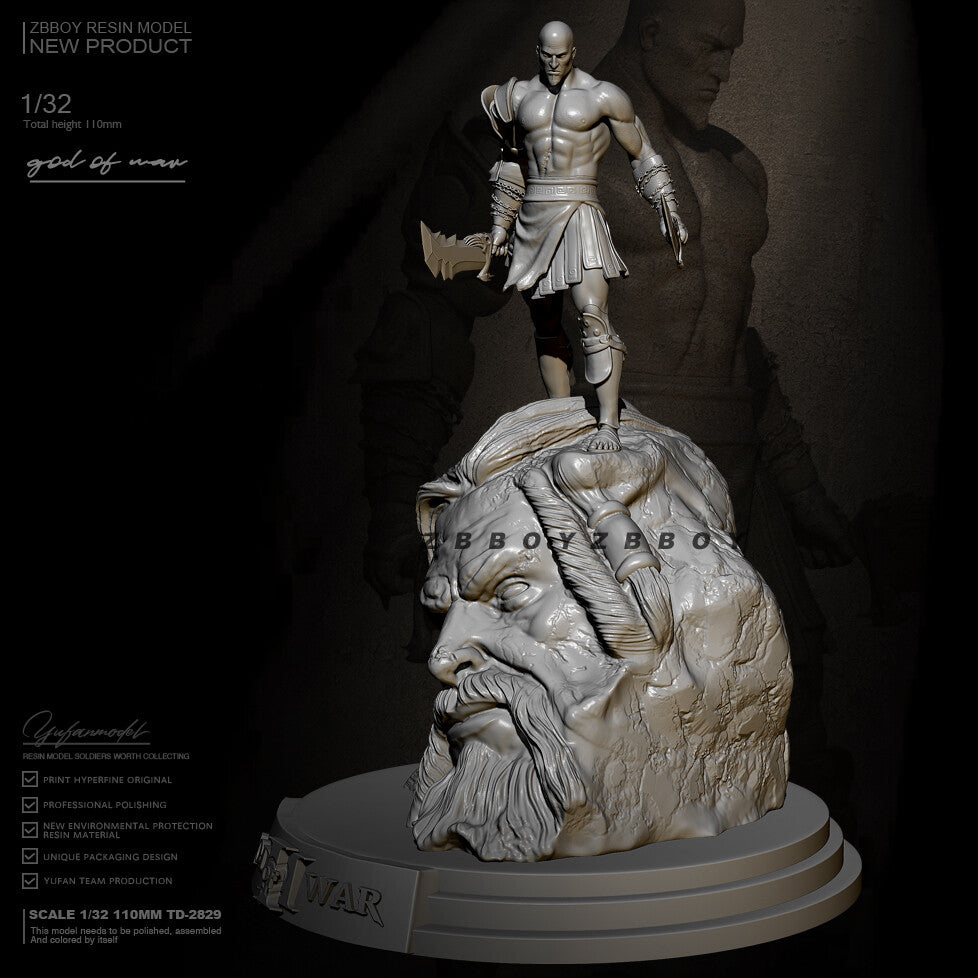 1/32 Resin Figure model God of war Unassembled Unpainted