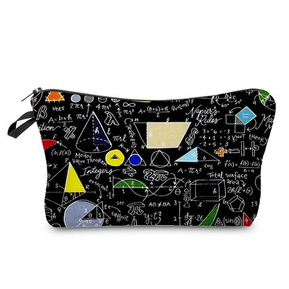 Natural Science Printed Student Pencil Case Teacher Cosmetic Storage Toilet Bag