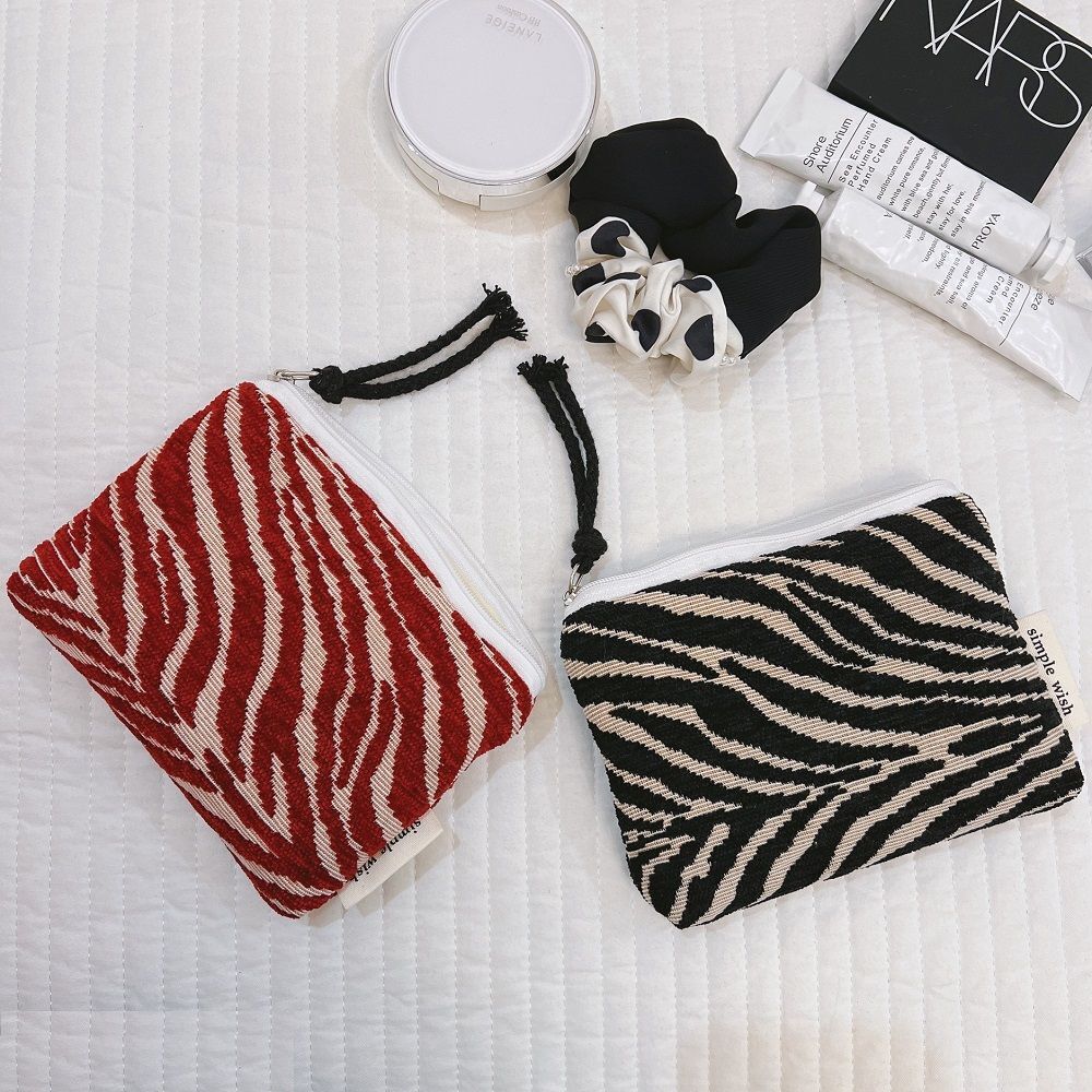 Small Cosmetic Bag Zipper Makeup Lipstick Travel Purse Organizer Pouch 14*10 CM