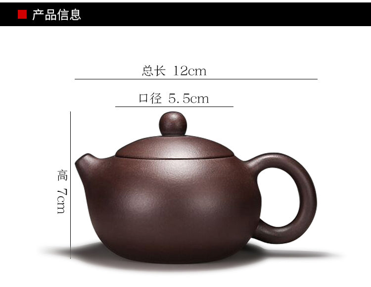 Real Yixing Zisha Tea Pot+Tea Cups Handmade Pot Marked 200ml Xishi Pot Holes
