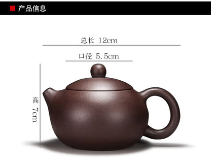 Real Yixing Zisha Tea Pot+Tea Cups Handmade Pot Marked 200ml Xishi Pot Holes
