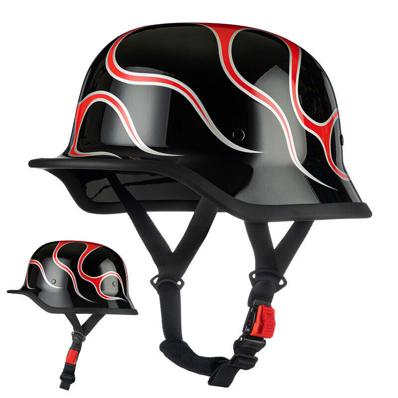 Retro German Style Motorcycle Half Helmet Men Women Helmet Duck Helmet Gift DOT