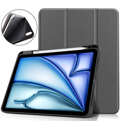 For 2025 iPad Air11 Slim Tri-Fold Folio Case 8-color protective cover PU case