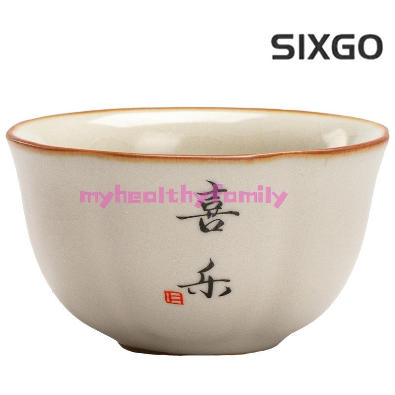 1pc Ru Kiln Tea Cup Personal Cup Household Tea Cup Single Cup Ceramic Tea Set