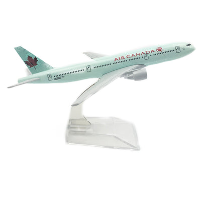 16cm Air Canada B777 Airplane Model 1:400 Simulation Aircraft Airliner Ornaments