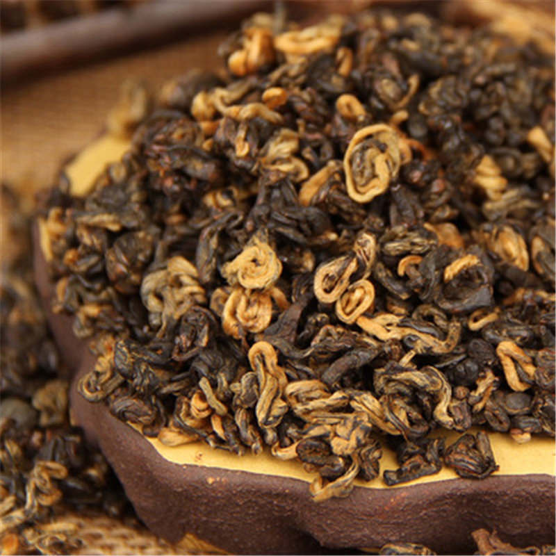 Health Drink Yunnan Black Tea Curled(1 Bud 1 Leaf ) 200 Grams Organic Dian Hong