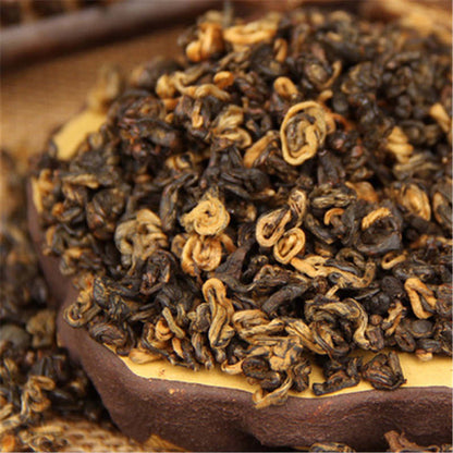 Health Drink Yunnan Black Tea Curled(1 Bud 1 Leaf ) 200 Grams Organic Dian Hong