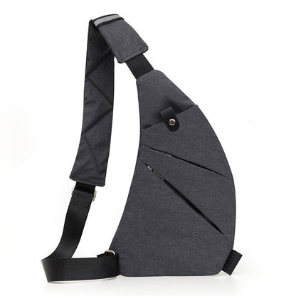 Thin Chest Bag Waterproof Phone Holster Small Crossbody Tactical Nylon Side Bag