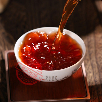 357g Yunnan Ban Zhang Ancient Charm 2022 Early Spring Pu'er Tea Ripe Tea Cake