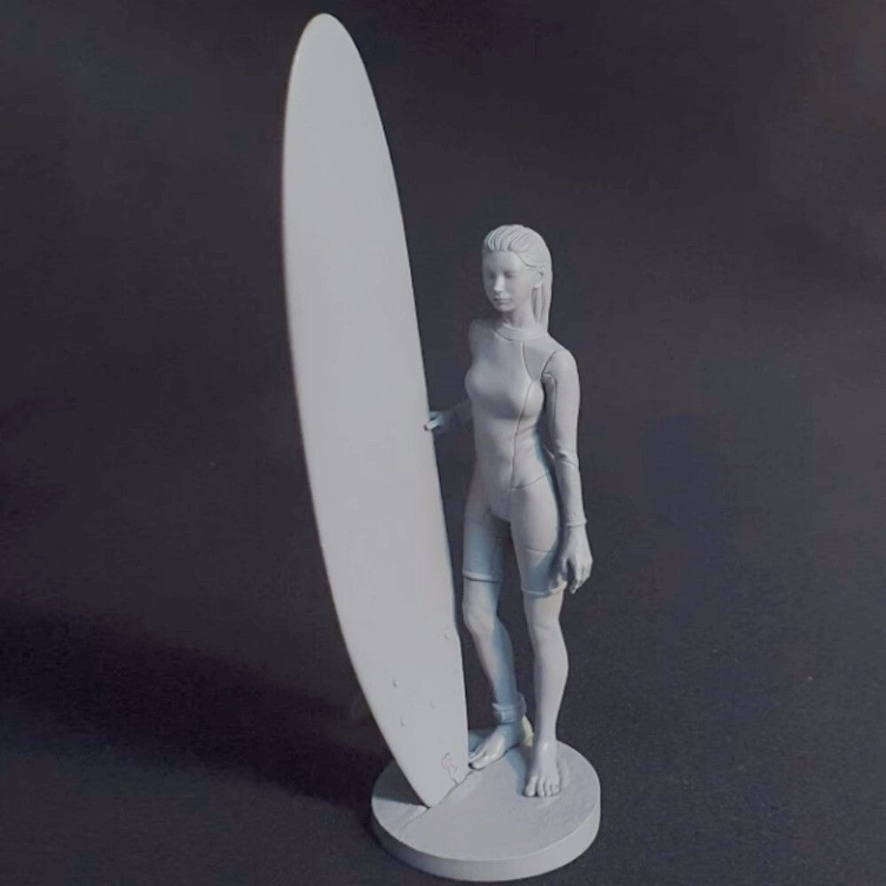 1/20 resin figure model kit Modern Surfer Girl Unassembled Unpainted