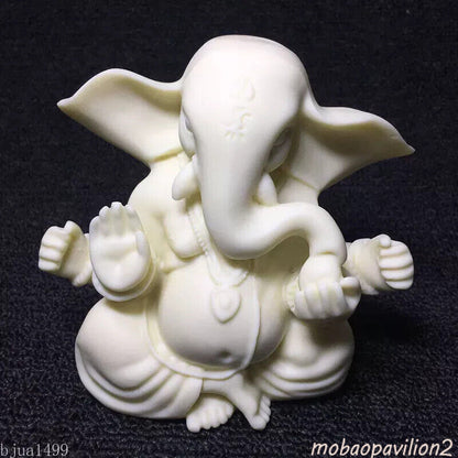 Indian Elephant God Carving Buddha Statue Hand-engraved with Environmentally