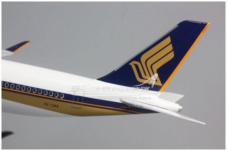 47CM 1:140 SINGAPORE AIRLINES AIRBUS A350 Airplane Landing Gear Resin Model