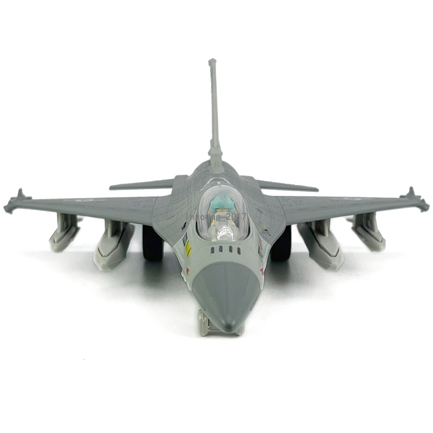 1:72 F16 Fighter Jet Airplane Model Diecast Military Toy Airplane for Boys Gray