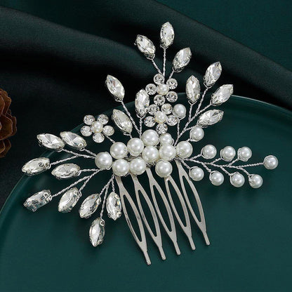 Women Hair Combs Korean Fashion Pearl Handmade Hairpins Clip DIY Styling Jewelry