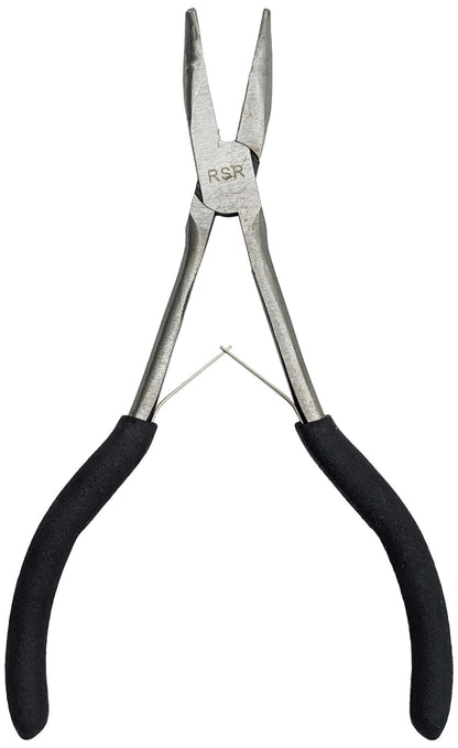6" Mini Bent Nose Pliers with Smooth Jaws