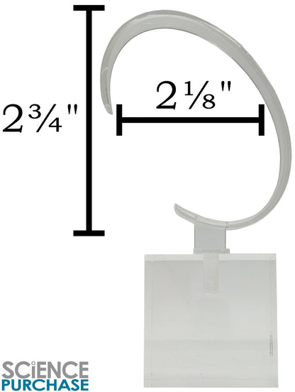 4 Pack of Crystal Clear Watch Stands with Sturdy Acrylic Weighted Base