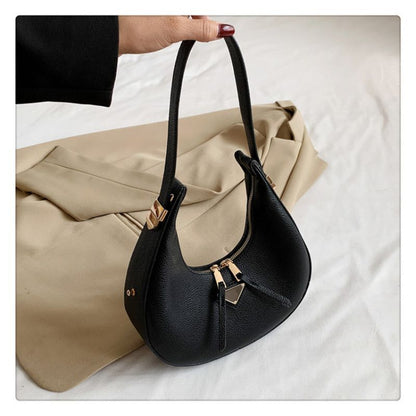 Bag Fashion Vintage Handbag Texture Lychee Crescent Bags Underarm Handbags Purse
