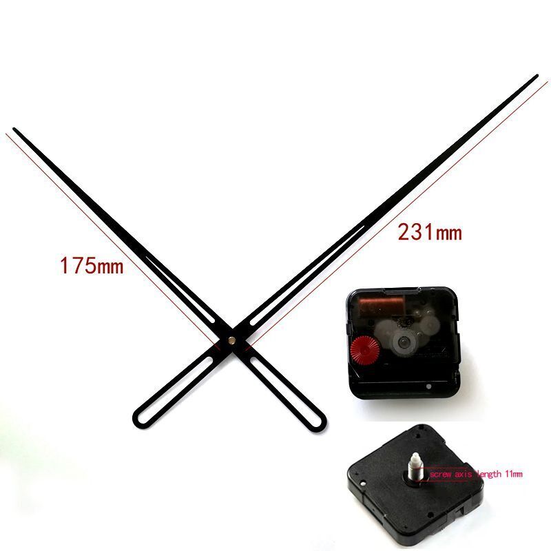 Wall Clock Parts Metal Round Hole High Torque Movement Long Hands Kits Accessory