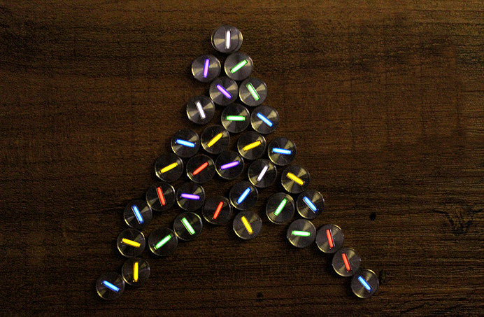 New TC4 Titanium Alloy Patch Light Night Self-luminous Signal Lamp Patch