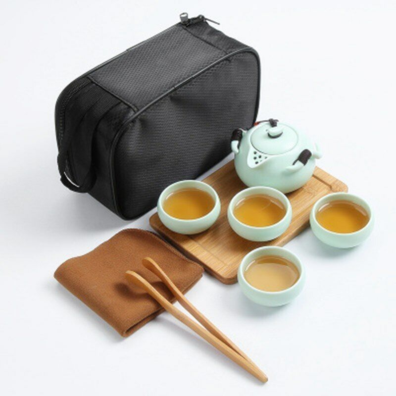 Tea Set Kettle Gaiwan Tea Cup Portable Tea Drinkware Chinese Ceramic Teapot