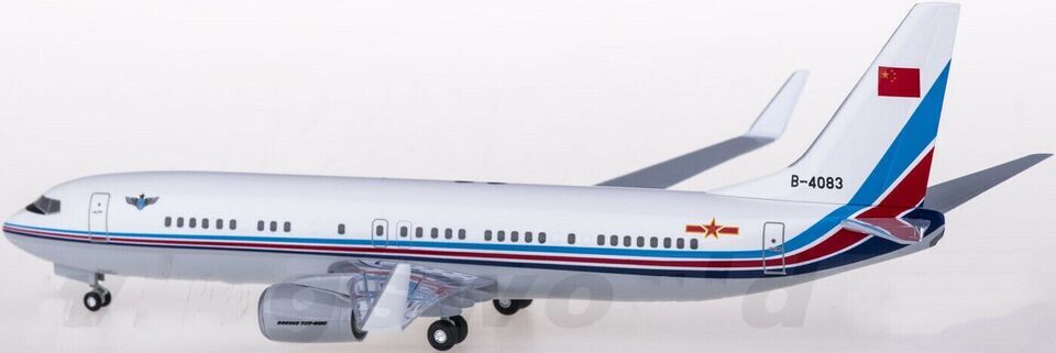 1:200 Hogan PLAAF BOEING 737-800 Passenger Airplane ABS Plastic Aircraft Model