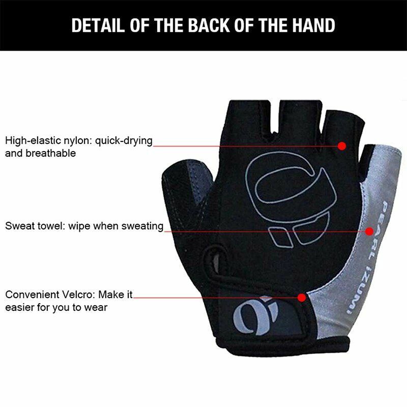 Cycling Gloves Bicycle Half Fingers Slip Sweat Gel Ride Shock Mtb Mountain Bike
