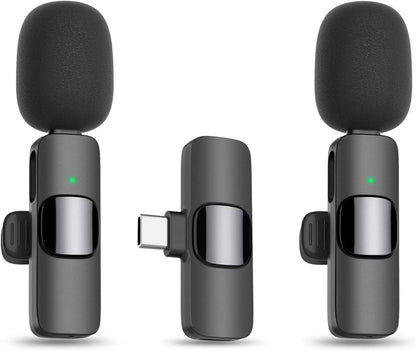 Wireless Lavalier Microphone – Type-C iPhone & USB
