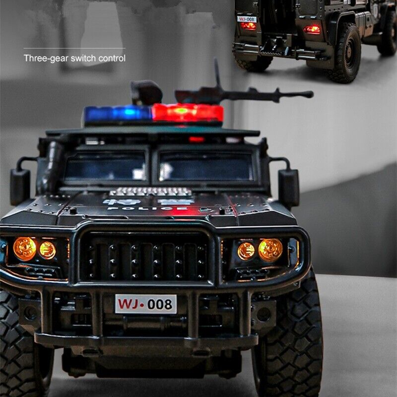 1:32 Tiger Armored Car Truck Diecast Model Car Off-road Police Vehicle Toy Gift