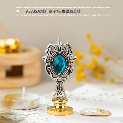 Wax Sealing Stamps Metal Retro Magic College Roman Column Handle DIY Card Making