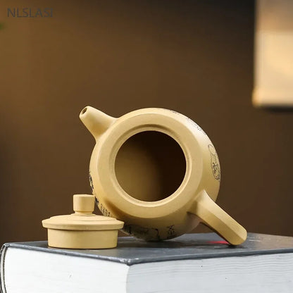 200ml/280ml Yixing Purple Clay Tea Pot Ore Section Kettle Handmade Zisha Teapot