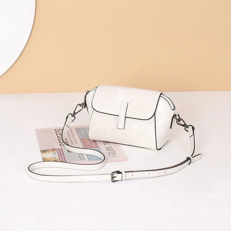 Cowhide Leather Cross Body Small Bag Women Shoulder Shell Hand Bag Bag