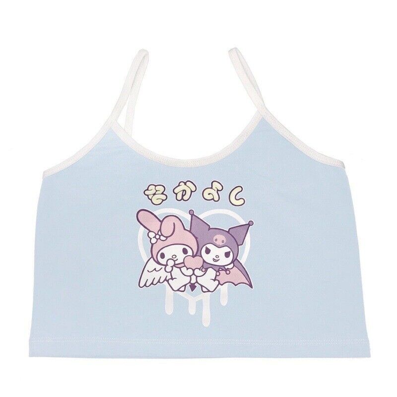 Hello Kitty Cartoon Millennium Spicy Girl Cute Print Tank Top Girl