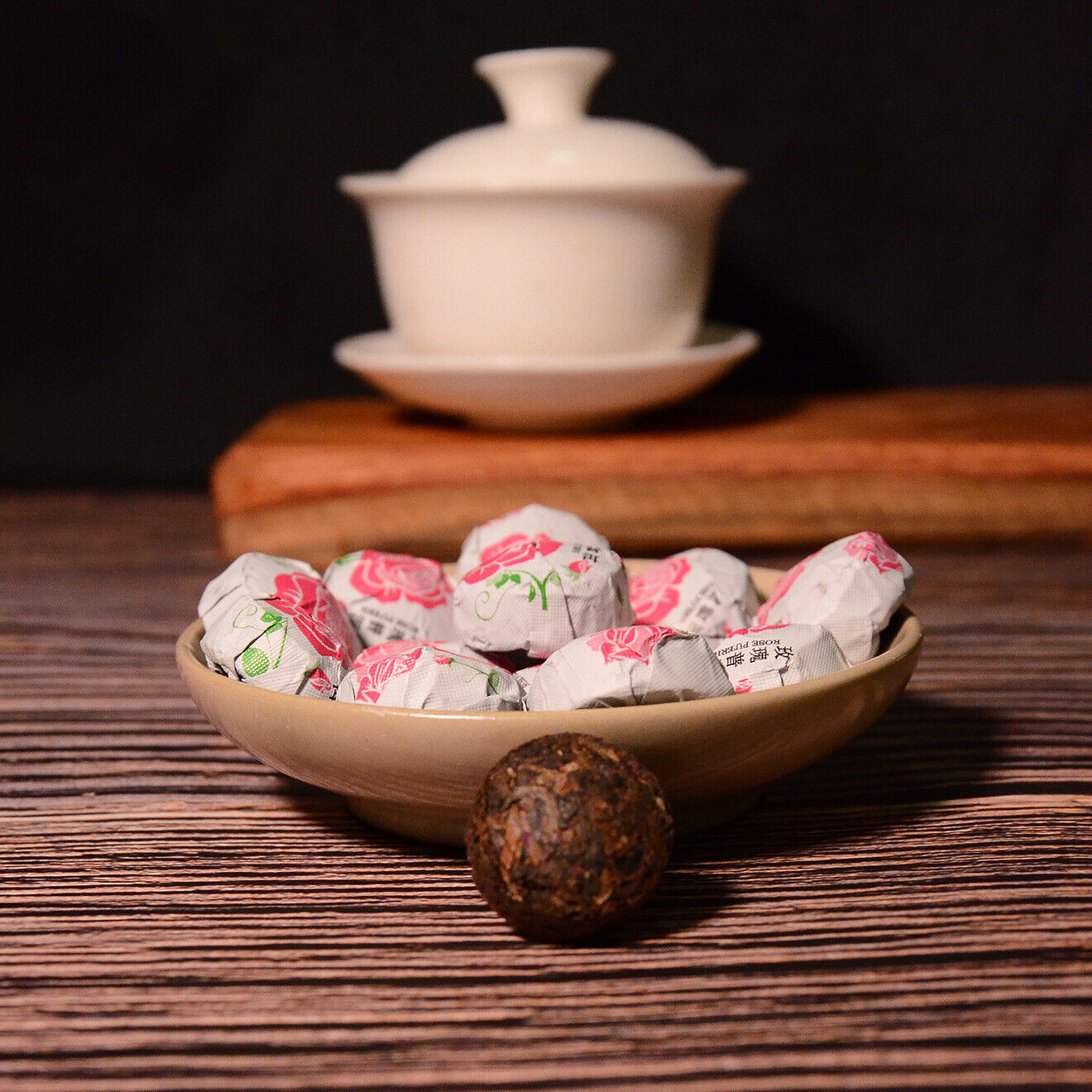 500g Yunnan Pu'er Tea Leaves Jindian Tea Factory Rose Flavor Small Tuo Tea Ripe