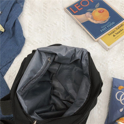 Large Capacity Shoulder Bag Fashionable Students Shoulder Bag Nylon Waterproof