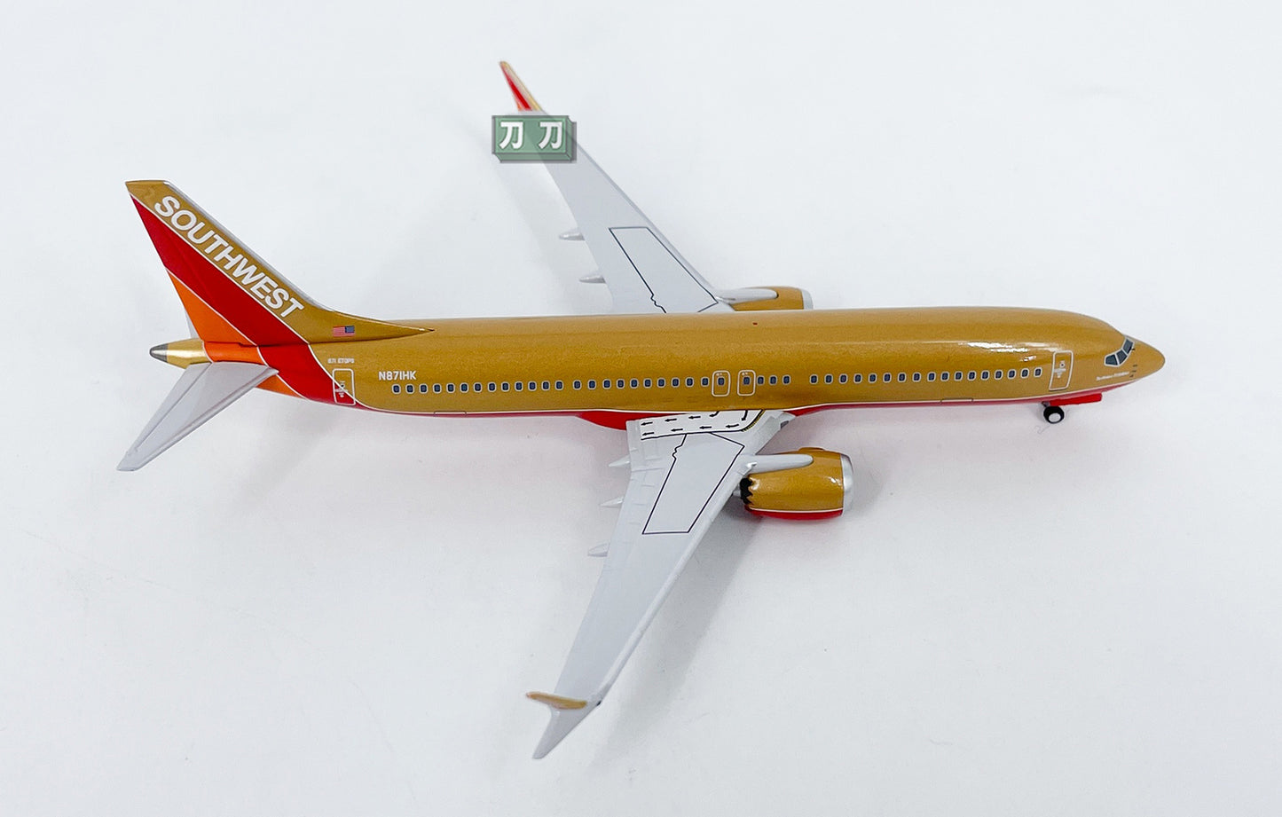 1:400 NG Lite SOUTHWEST AIRLINERS B737MAX8 Passenger Airplane Diecast Model