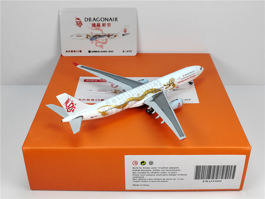 1:400 JC Wings DRAGONAIR AIRBUS A330-300 Passenger Airplane Diecast Model