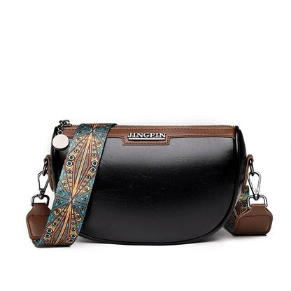Genuine Leather Crossbody Bag For Women Luxury Design Bag Oil Waxed Handbag Gift
