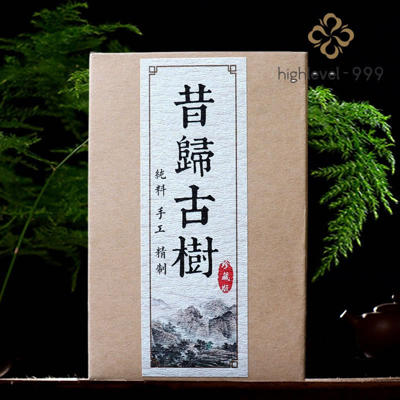 250g Ripe Pu'er Tea Brick Yunnan Xigui Ancient Tree Aged Compressed Leaf Tea