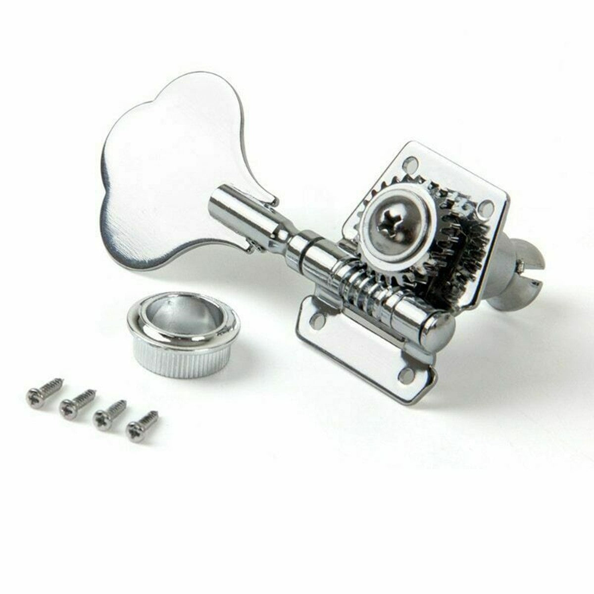 Sliver Zinc Alloy Bass Guitar Tuners Tuning Pegs Keys Machine Heads Gear