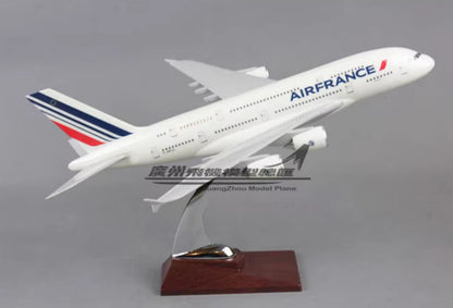 36CM AIR FRANCE AIRBUS A380 F-HPJC Passenger Plane Resin Aircraft Airplane Model