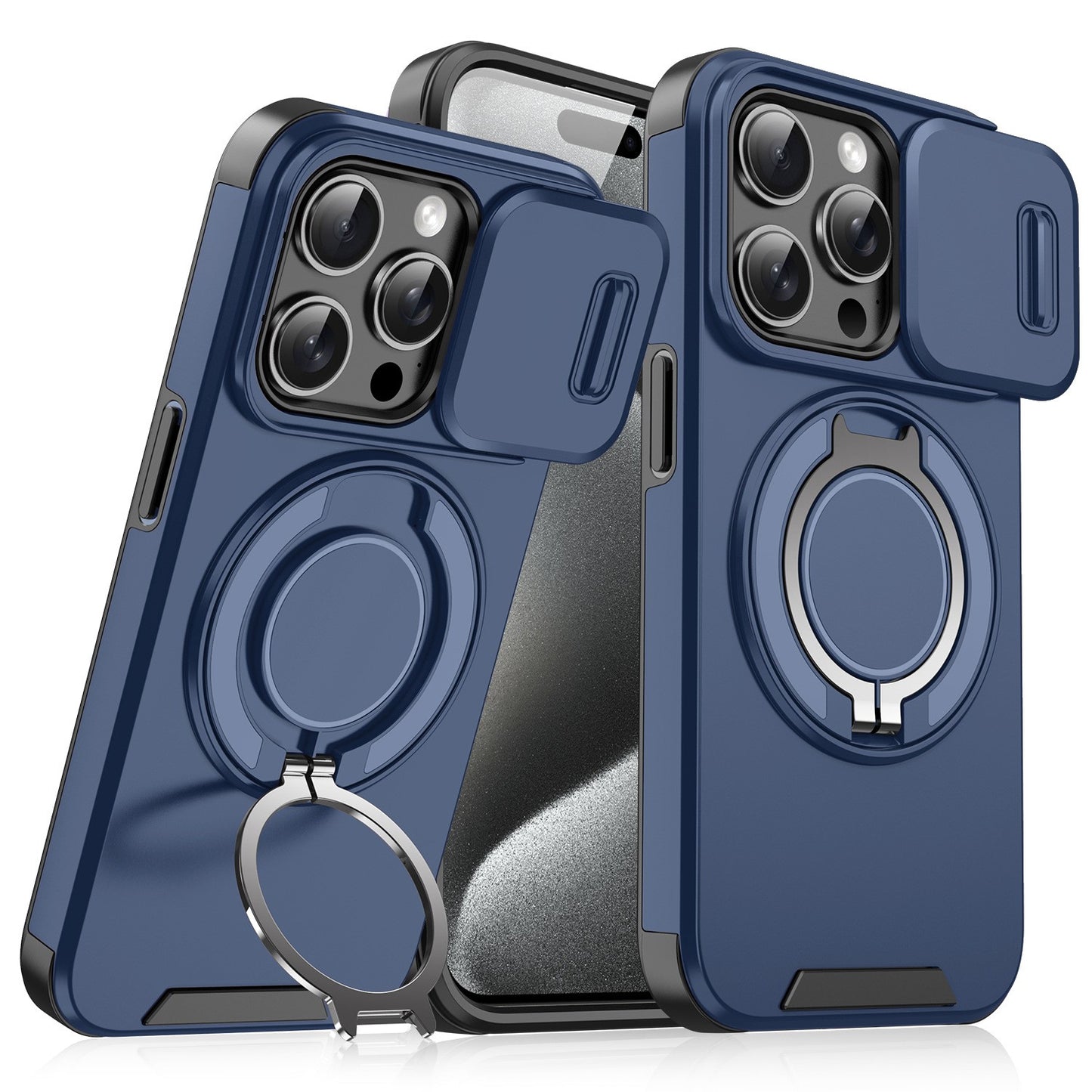 Compatible with iPhone 17 Pro Max/16 Pro, Window Mount Shockproof Phone Case