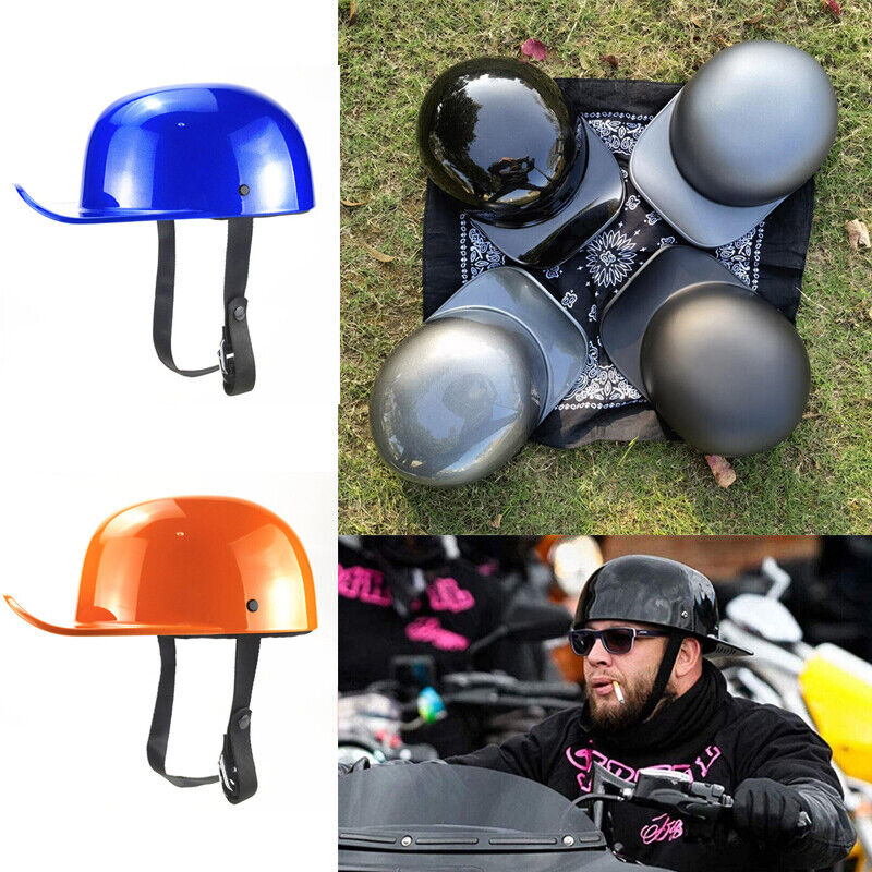 DOT Retro Baseball Cap Open Face Scooter Moped Jet Helmet Motorcycle Half Helmet