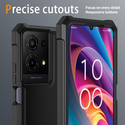 For TCL K32/K33 5G 2025 Phone Case with Tempered Glass Screen Protector,Slim Sof