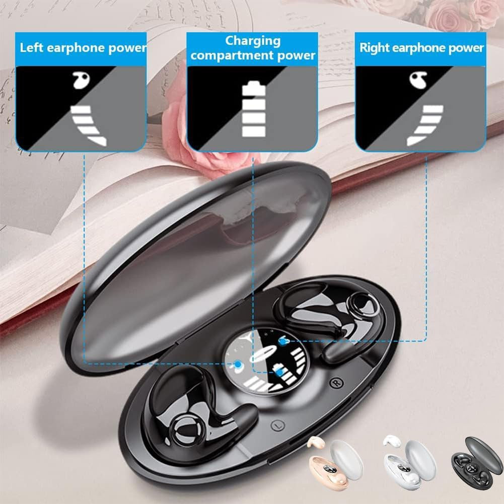 Invisible Sleep Wireless Earbuds Bluetooth 5.3 Headset TWS Waterproof Earphone