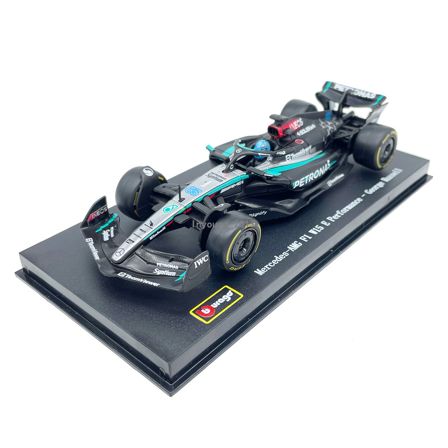 1:43 AMG F1 W15 E Performance Model Car Diecast 2024 Formula 1 George Russell 63