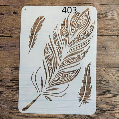 Wall Painting Stencils A4 Plastic Stamp Scrapbook Album Embossing Craft Template