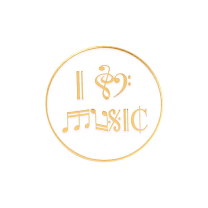 1PCS Music Life Enamel Pins CD Rock Roll Brooch Bag Hat Lapel Pin Badge Jewelry